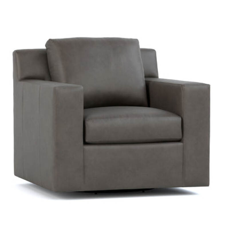 CL6152CHSWPRALAMEDAANTHRACITEDARKMAPLE-102114560 Keene Swivel Chair - Alameda Anthracite / Dark Maple - Image 1