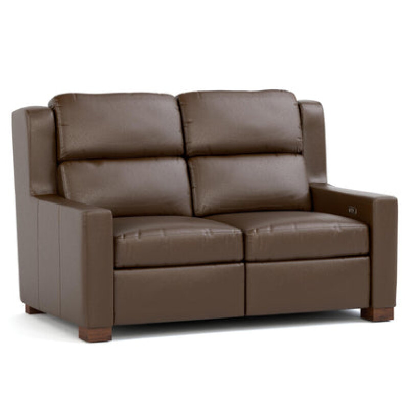 CL617260WRAHPRSELVANOCHESTNUTDARKMAPLE-102110120 Woodlands Track Arm Motion Loveseat - Selvano Chestnut - Image 1