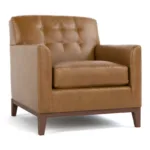 Walnut Grove Design-Your-Own Chair - Crescent Arm, Tufted Back, Walnut Base / Defy Age