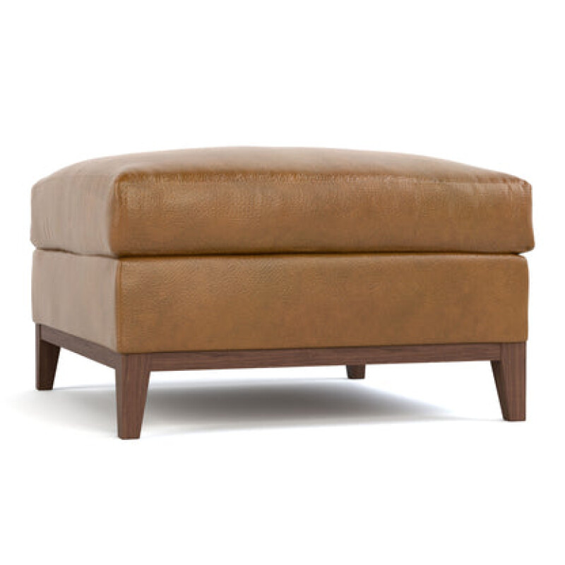 CL6190OT3NDEFYAGE-104446021 Walnut Grove Design-Your-Own Ottoman - Walnut Base / Defy Age - Image 1