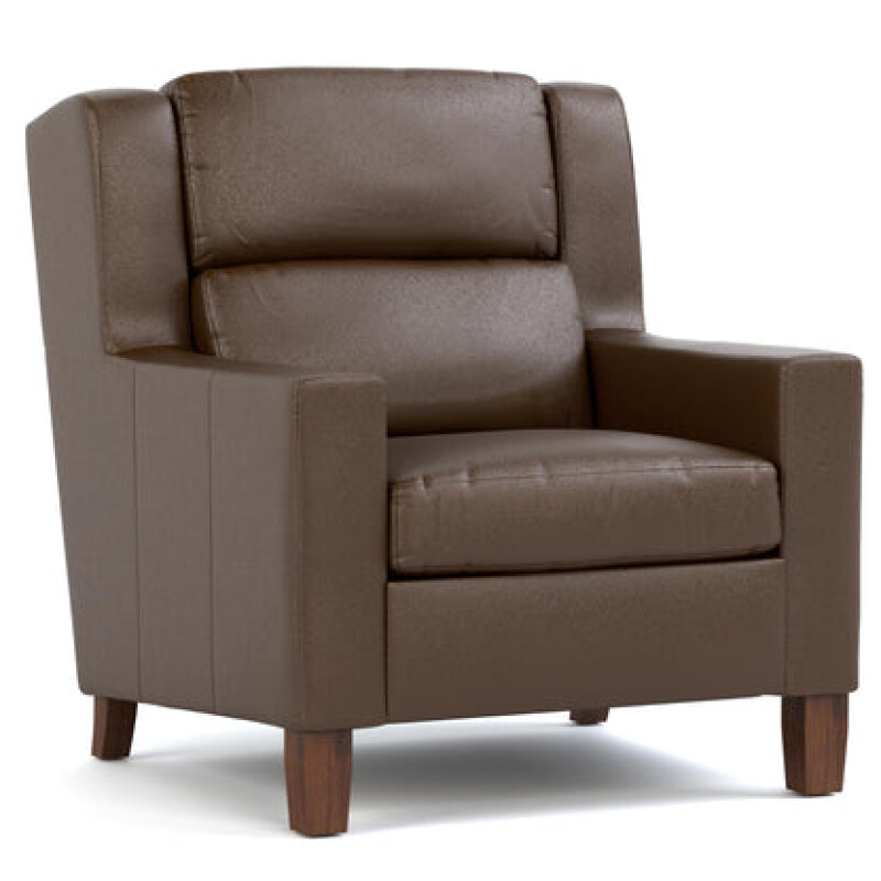 CL8212CHPRSELVANOCHESTNUTDARKMAPLE-102113935 Woodlands Track Arm Chair - Selvano Chestnut - Image 1