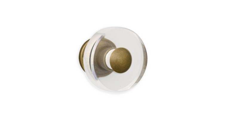 HDW47BBLK125-101395083 Cast & Forge #47 Lucite Knob - Image 1