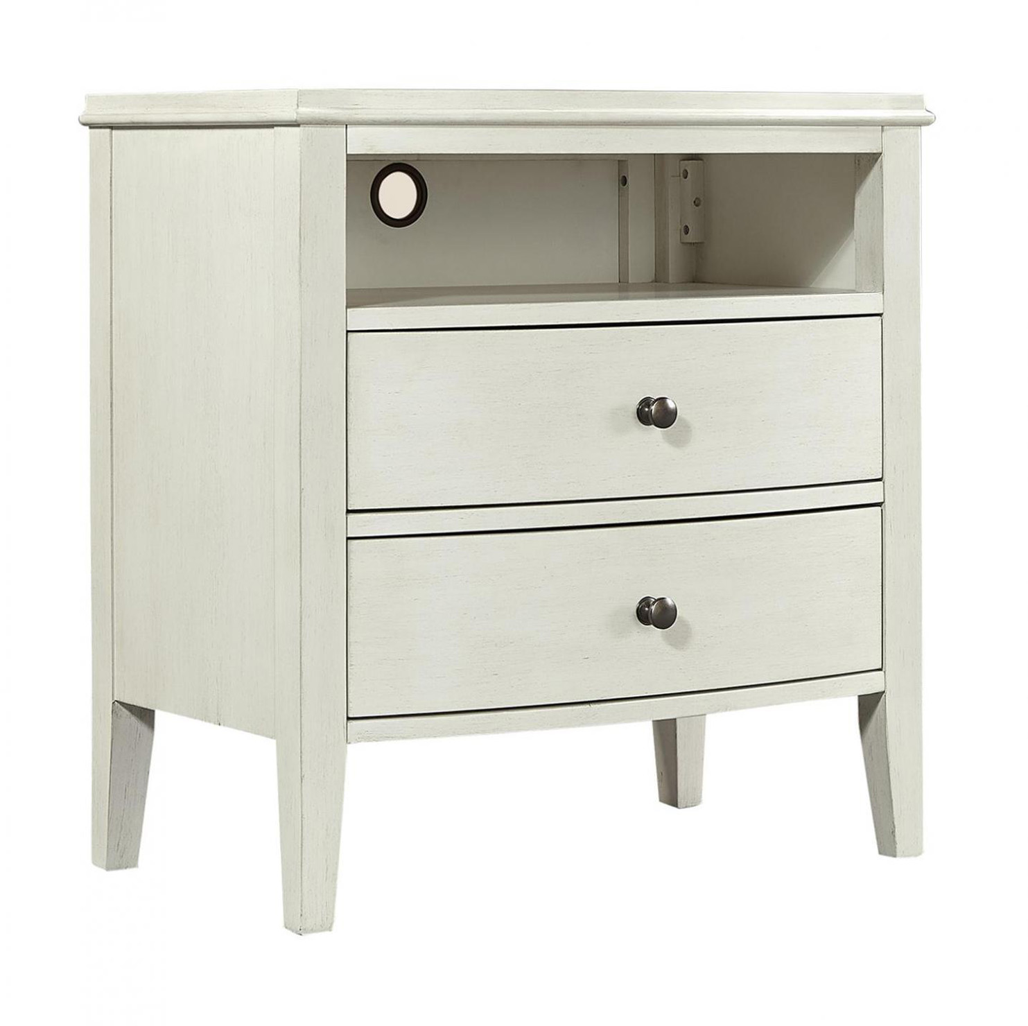 I218450WHT1-106247891 Charlotte 2 Drawer Ns - Image 1