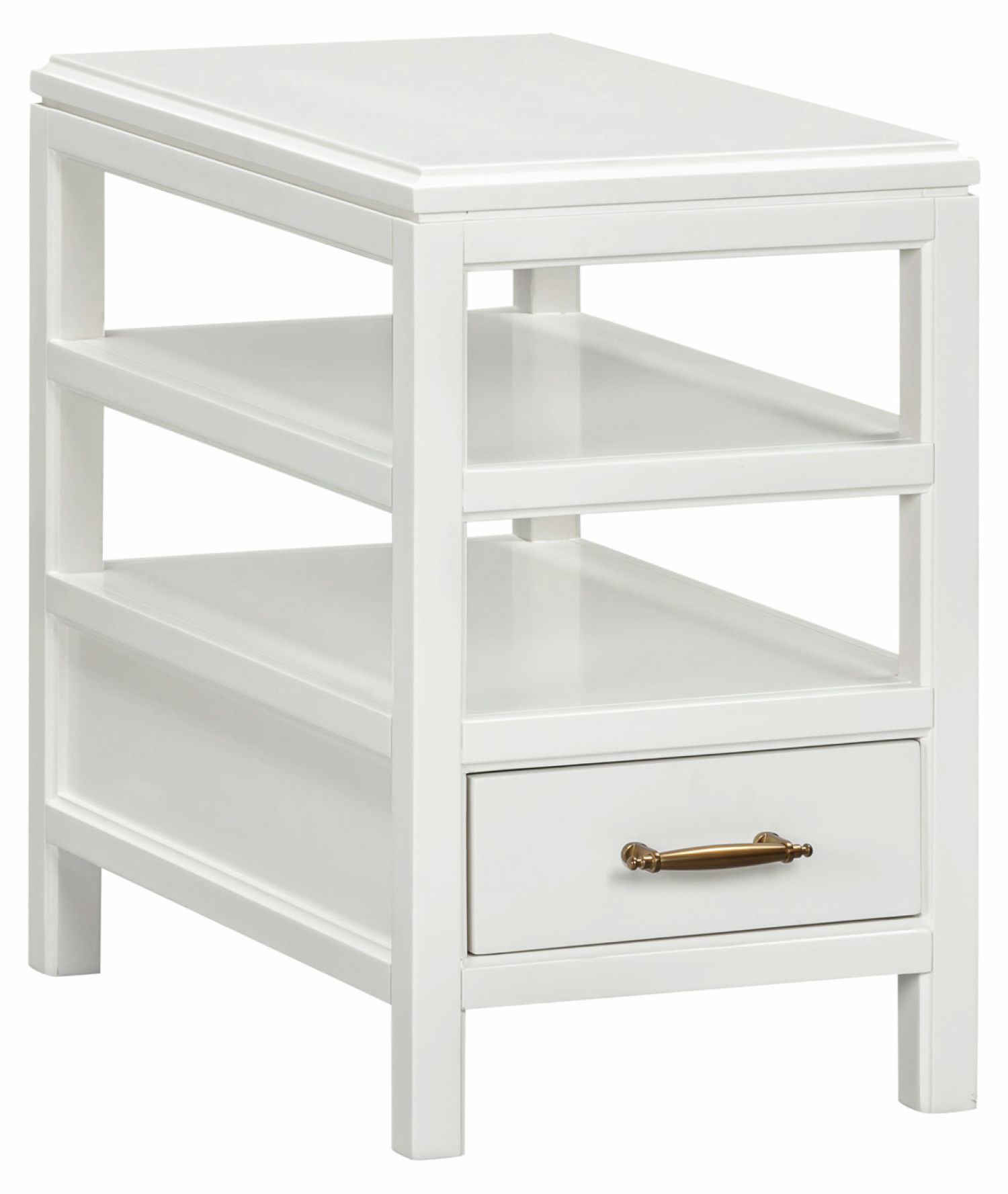 I30149130WHI-106245767 Alexander Chairside Table I3014-9130-WHI - Image 1