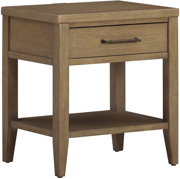 I3153451-106244867 Olivia 1 Drawer Nightstand I3153-451 - Image 1