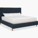 Ridge Drawer Storage 44" Complete Cal King Bed with Rails, Footboard, Wood Slats and Drawer Storage