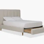 Verttia Drawer Storage 54" Complete King Bed with Rails, Footboard, Wood Slats and Drawer Storage