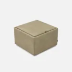 Mingle Square Small Ottoman With Wood Table And Storage Square Small Ottoman with Wood Table and Storage