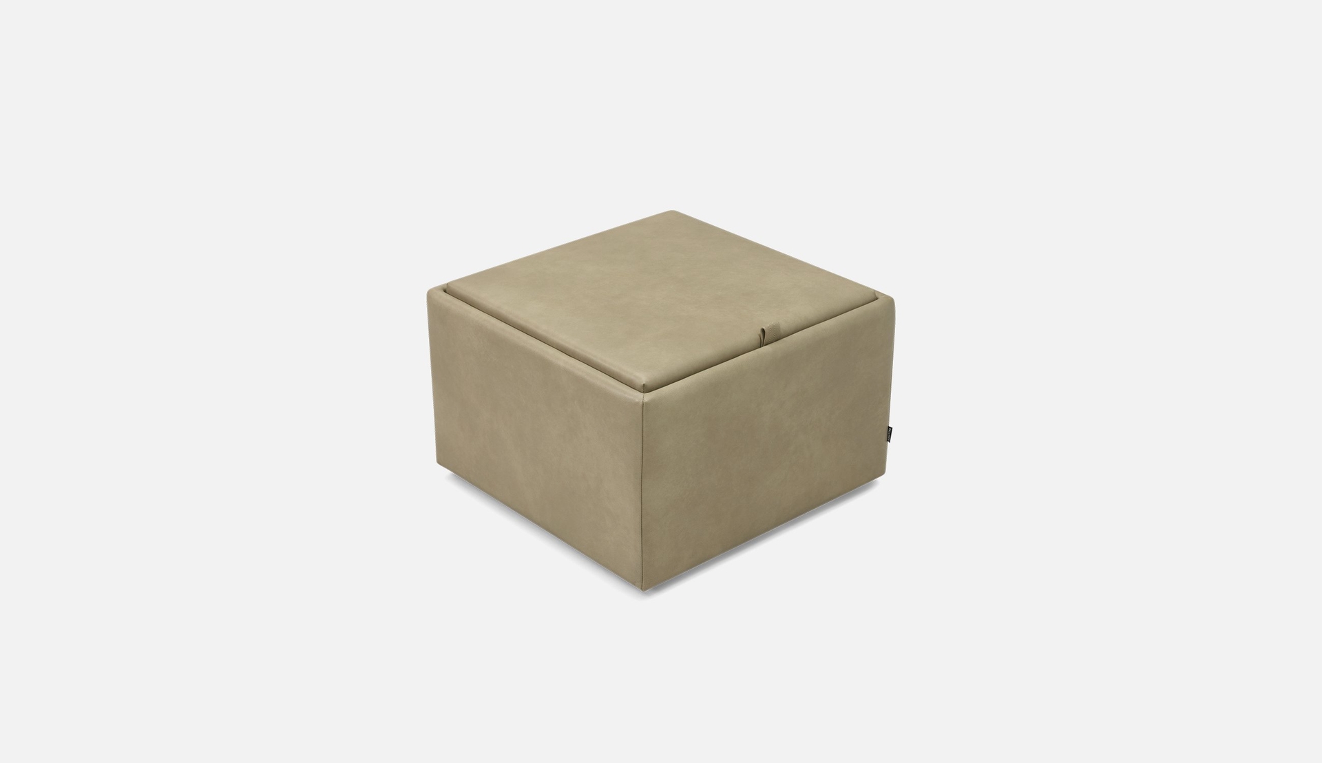 LL0H4H4-106029071 Mingle Square Small Ottoman With Wood Table And Storage Square Small Ottoman with Wood Table and Storage - Image 1