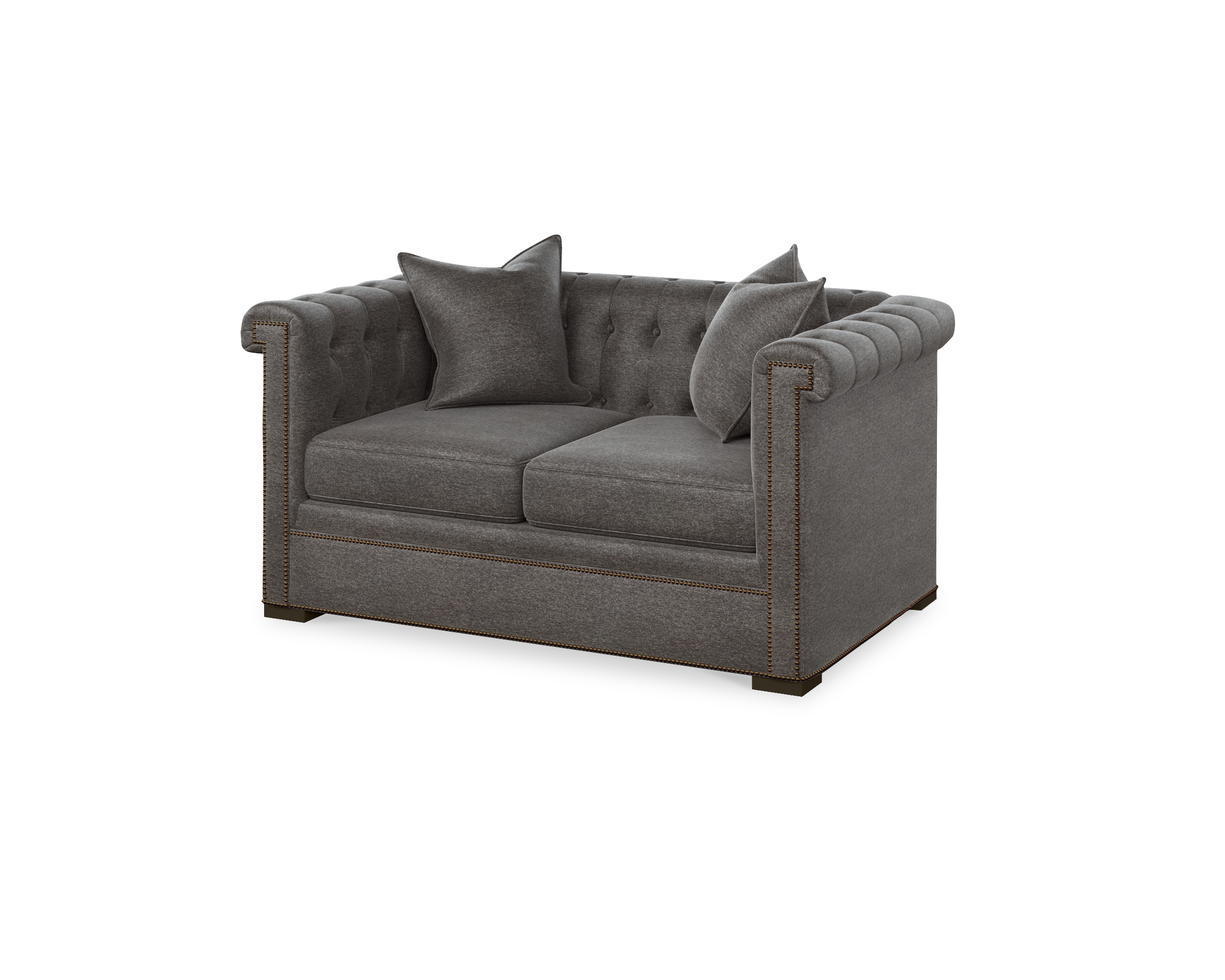LTD77004_103289324 LTD7700-4 - Modern Chesterfield Configurable Love Seat - Image 1