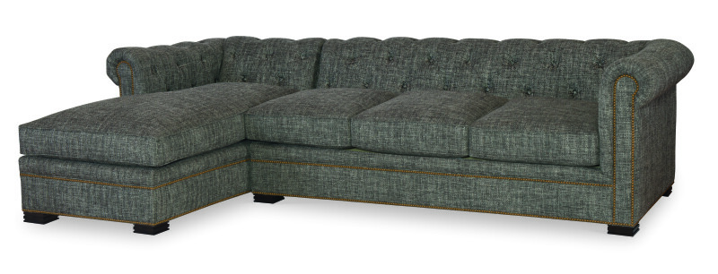 LTD770142-103286867 LTD7701-42 - Classic Chesterfield Configurable Laf Sofa - Image 1