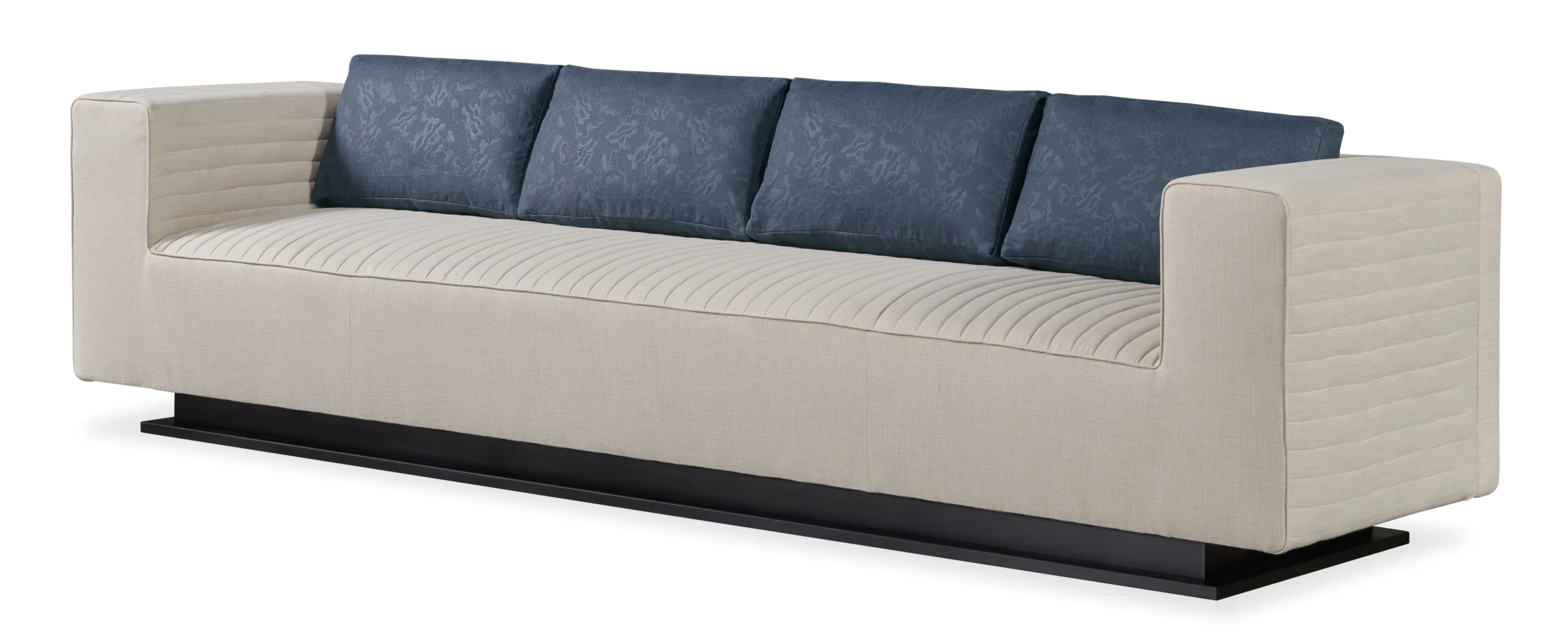 LTU10811F1_103289446 LTU-1081-1-F1 - Tatami Large Quilted Sofa - Metal Base - Image 1