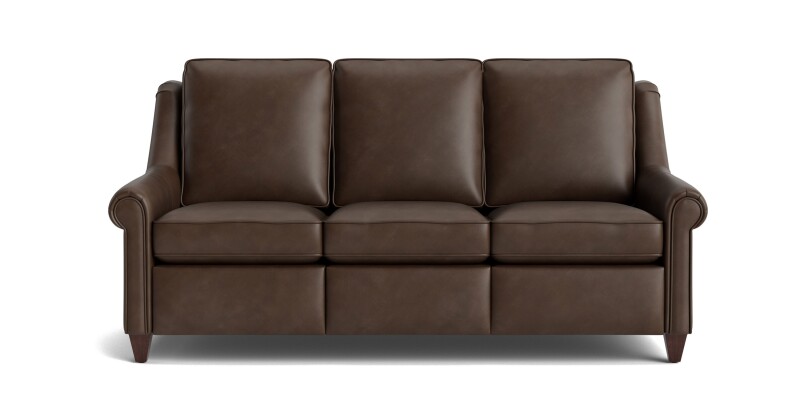 M00072MLM3PANEL53-102027582 Magnificent Motion Leather Panel Arm Reclining Sofa - Image 1