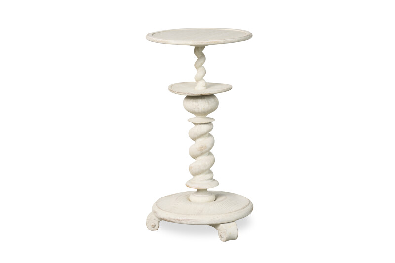 MN2055W-103281619 MN2055-W - Lucia Candle Stand - White - Image 1
