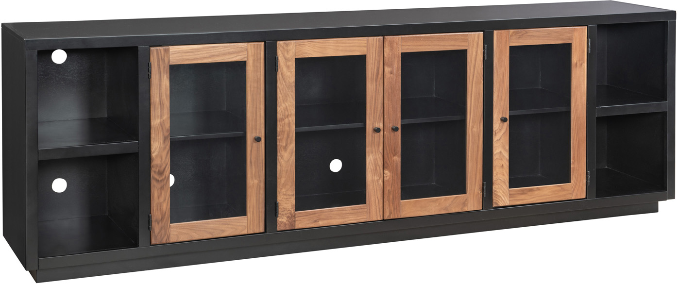 MSS1270NWTBLK-106251622 Chelsea 96" Console W/ 4 Doors MSS1270NWT-BLK - Image 1