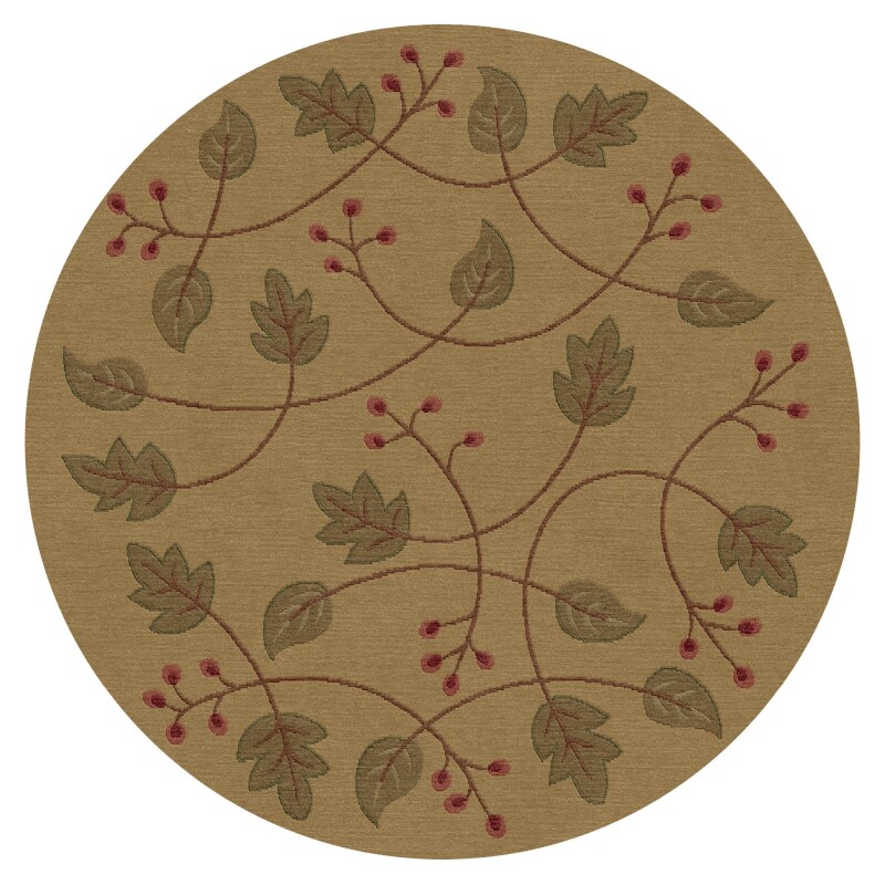 RU10708ROUND-102155763 Falling Leaves Rug - Round / 8' x 8' Round - Image 1