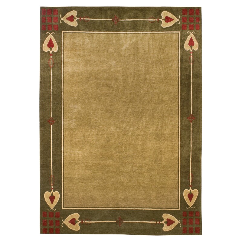 RU11705X76-102155811 Highland Park Rug - Green - Rectangular / 5' x 7' 6" - Image 1