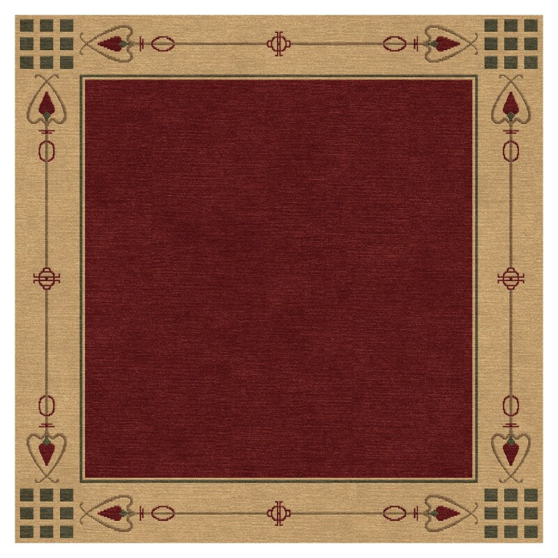 RU1180S10-102155836 Highland Park Rug - Red - Square / 10' x 10' Square - Image 1