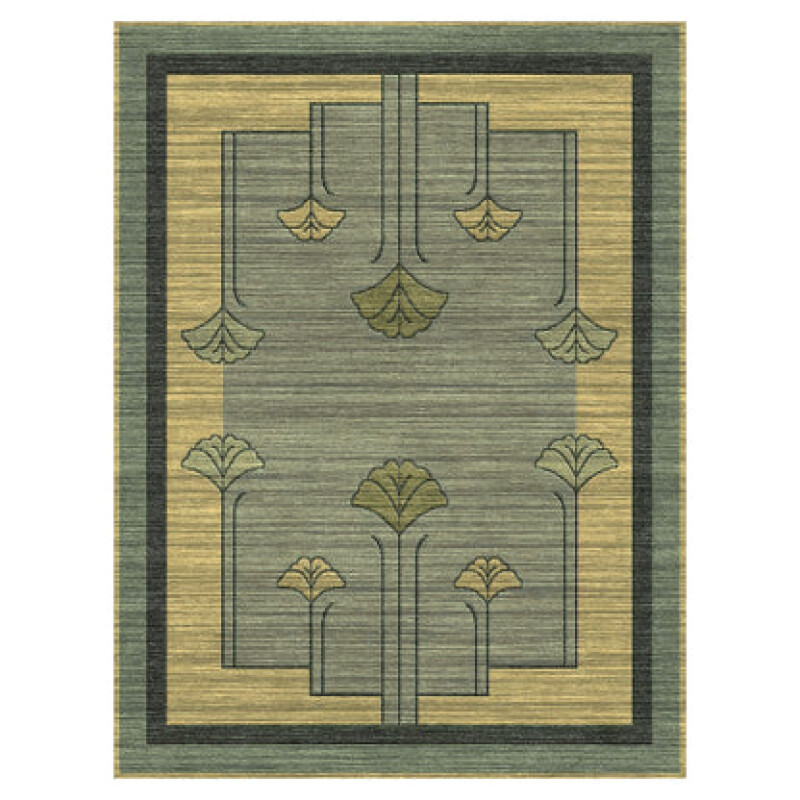 RU14554X6-102155426 Art Ginkgo Rug - Rectangular / 4' x 6' - Image 1