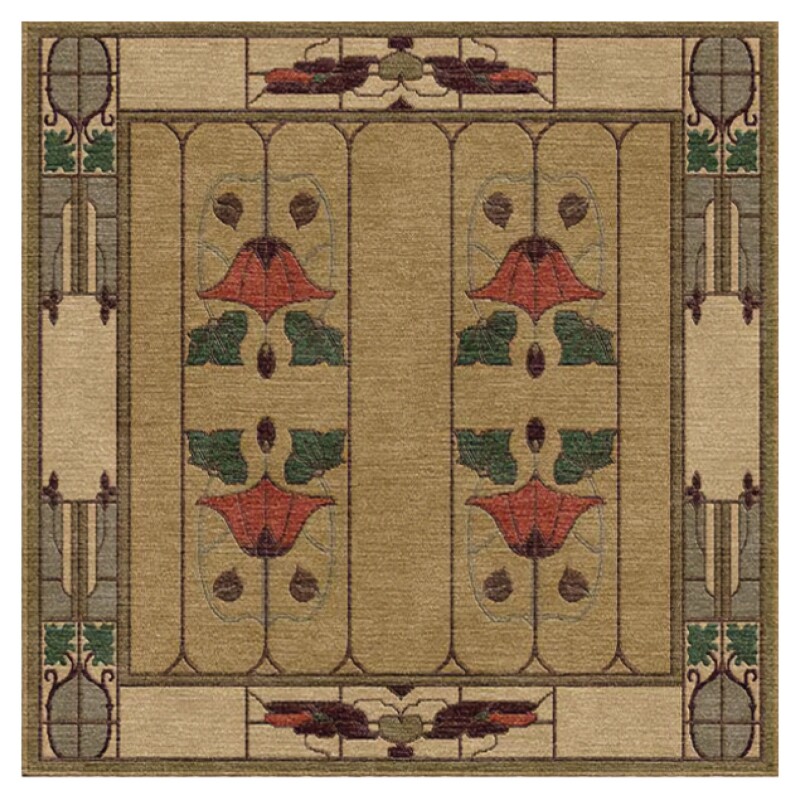 RU1525S10-102155800 Garden Window Rug, Moss - Square / 10' x 10' Square - Image 1