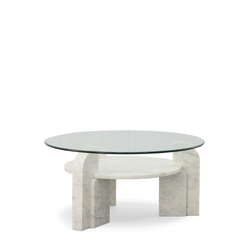 SF6077-103282169 SF6077 - Nico Coffee Table With Glass Top - Image 1