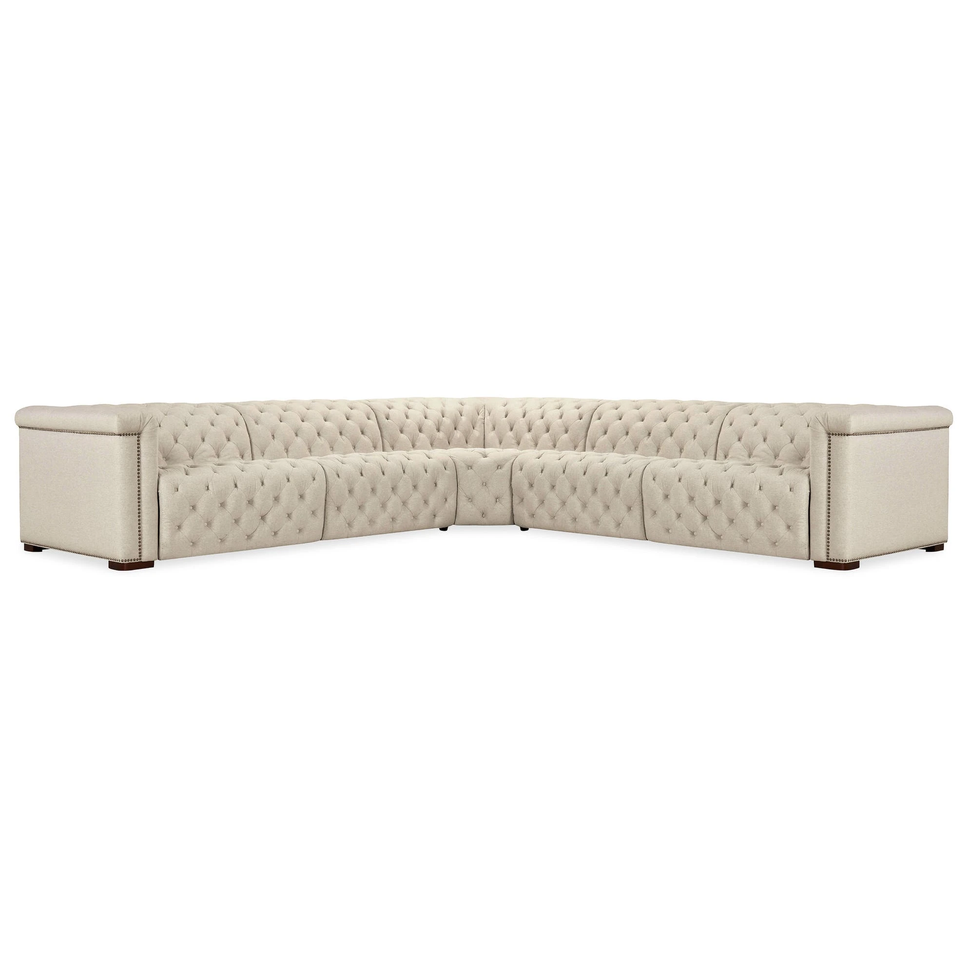 SS4355PC3414-106322486 Savion Deux 5 Seat Sectional with Three Power Recliners and Six Power Headrests - Image 1