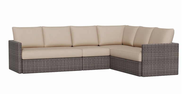 W017LSECTHO12718SLOUNGE-101319400 Ashford Outdoor L-Shaped Sectional - Image 1
