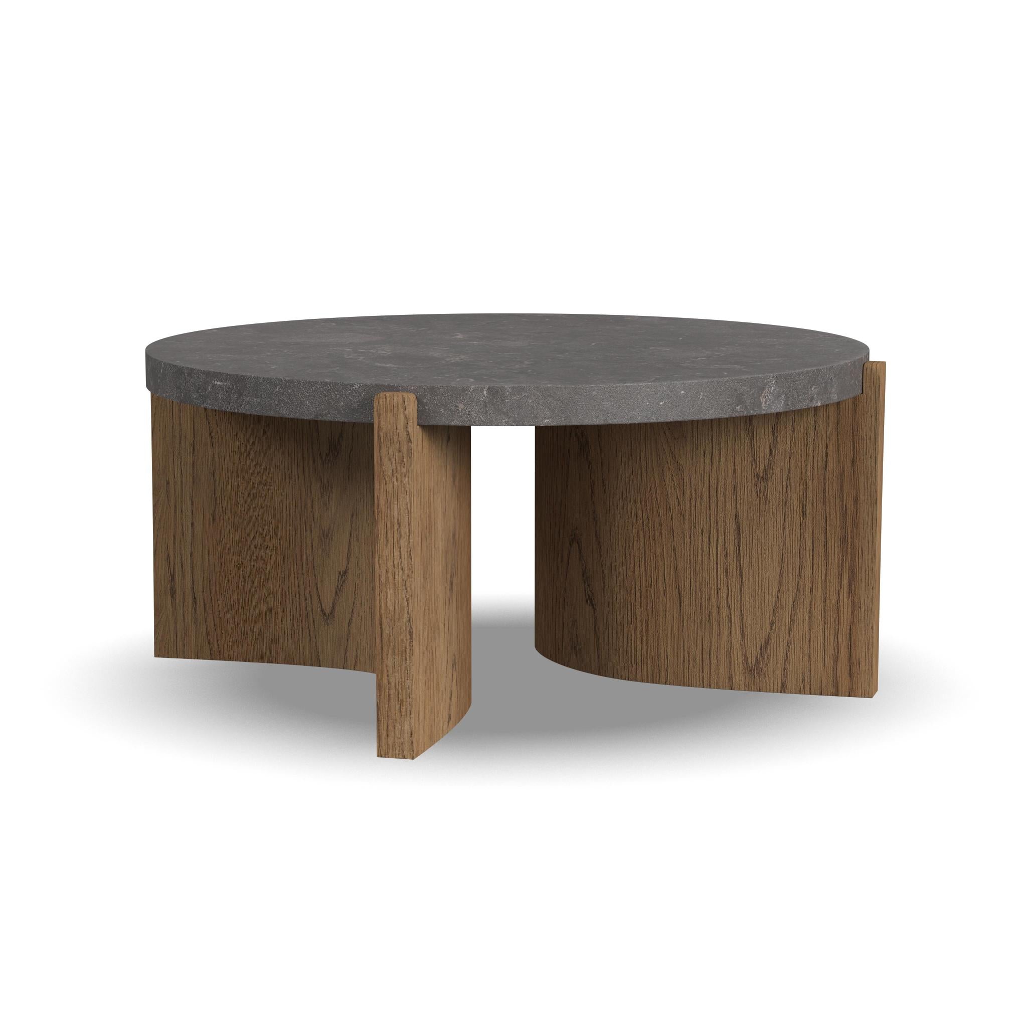 W1488034-105413530 Eclipse Brown Round Coffee table - Image 1
