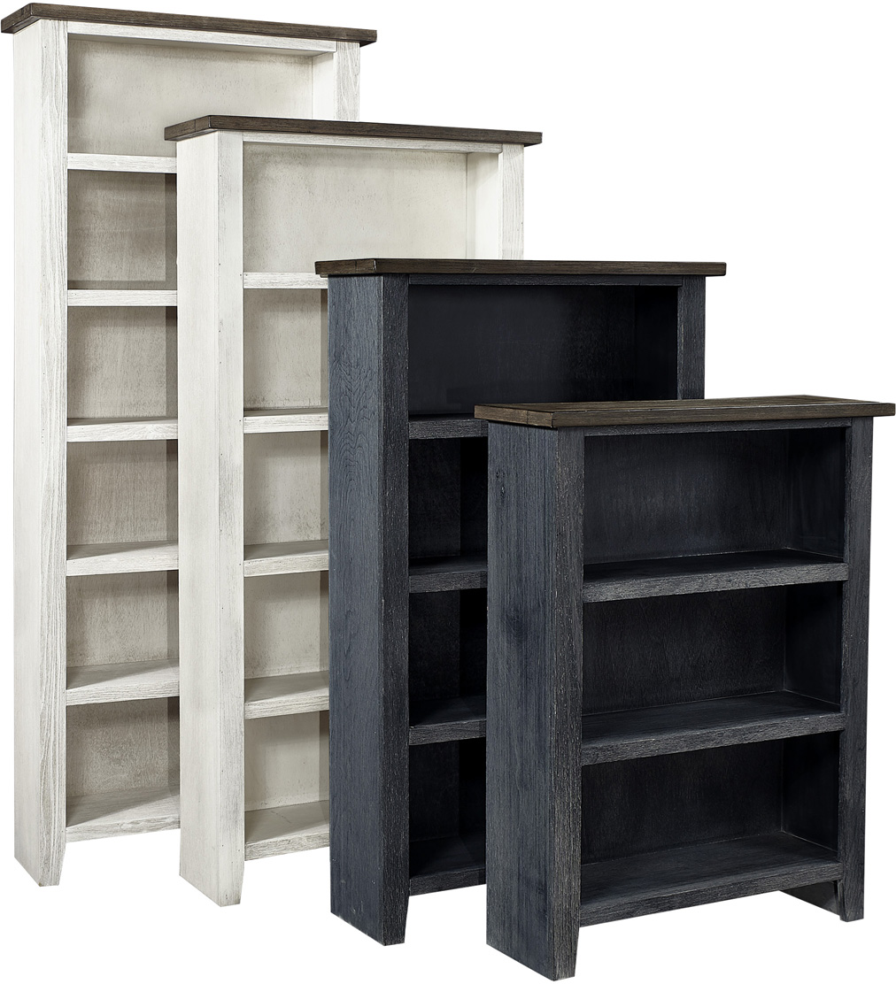 WME3472DWT-106249779 Eastport 74" Bookcase W/ 4 Fixed Shelves WME3472-DWT - Image 1